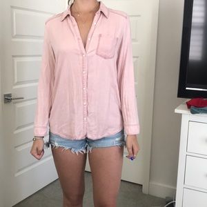 Rubbish Pink button down SUPER SOFT from nordstrom